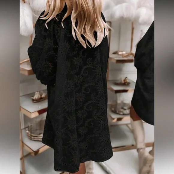 White Eyelet Tunic Dress